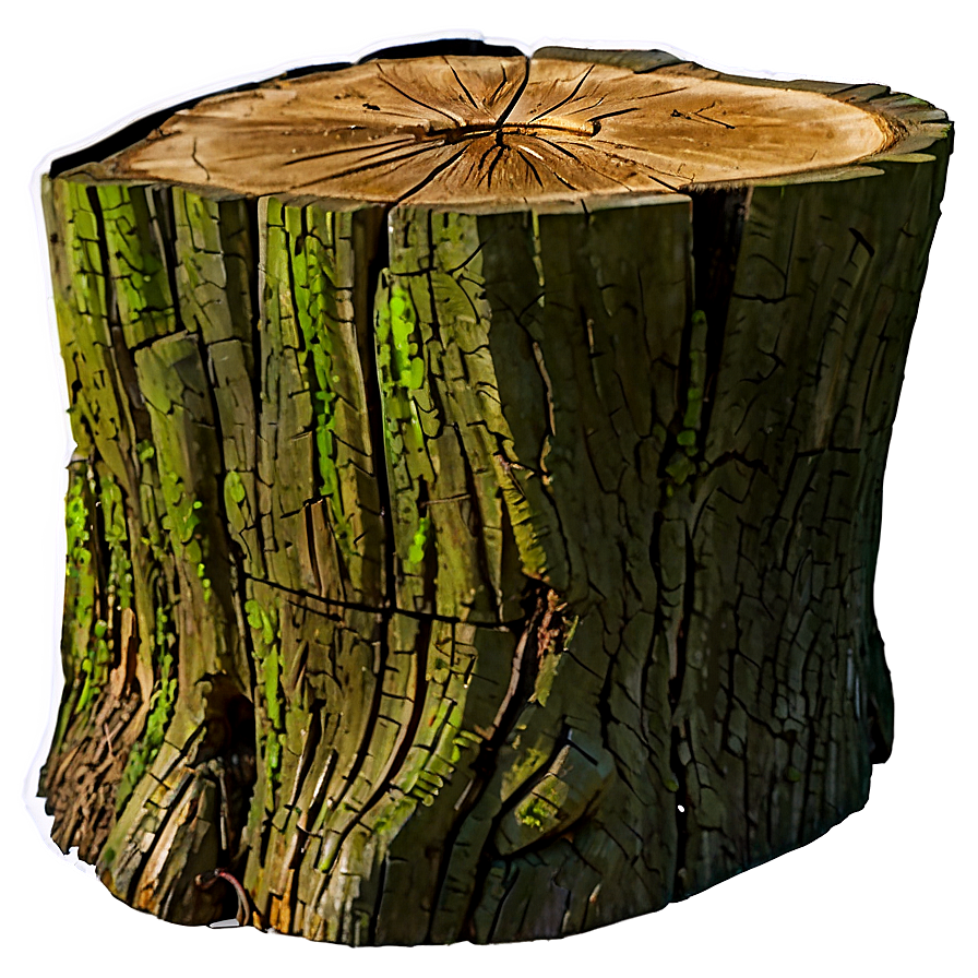 Freshly Cut Tree Stump Png 06132024 PNG