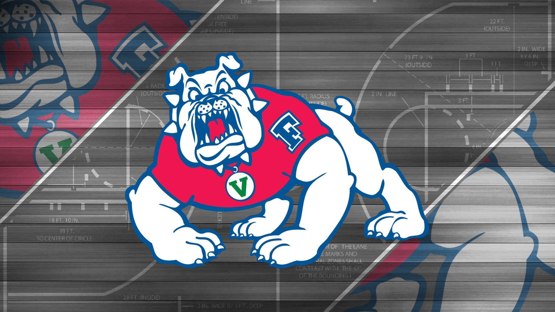 Fresno Bulldogs Logo Abstract Background Picture