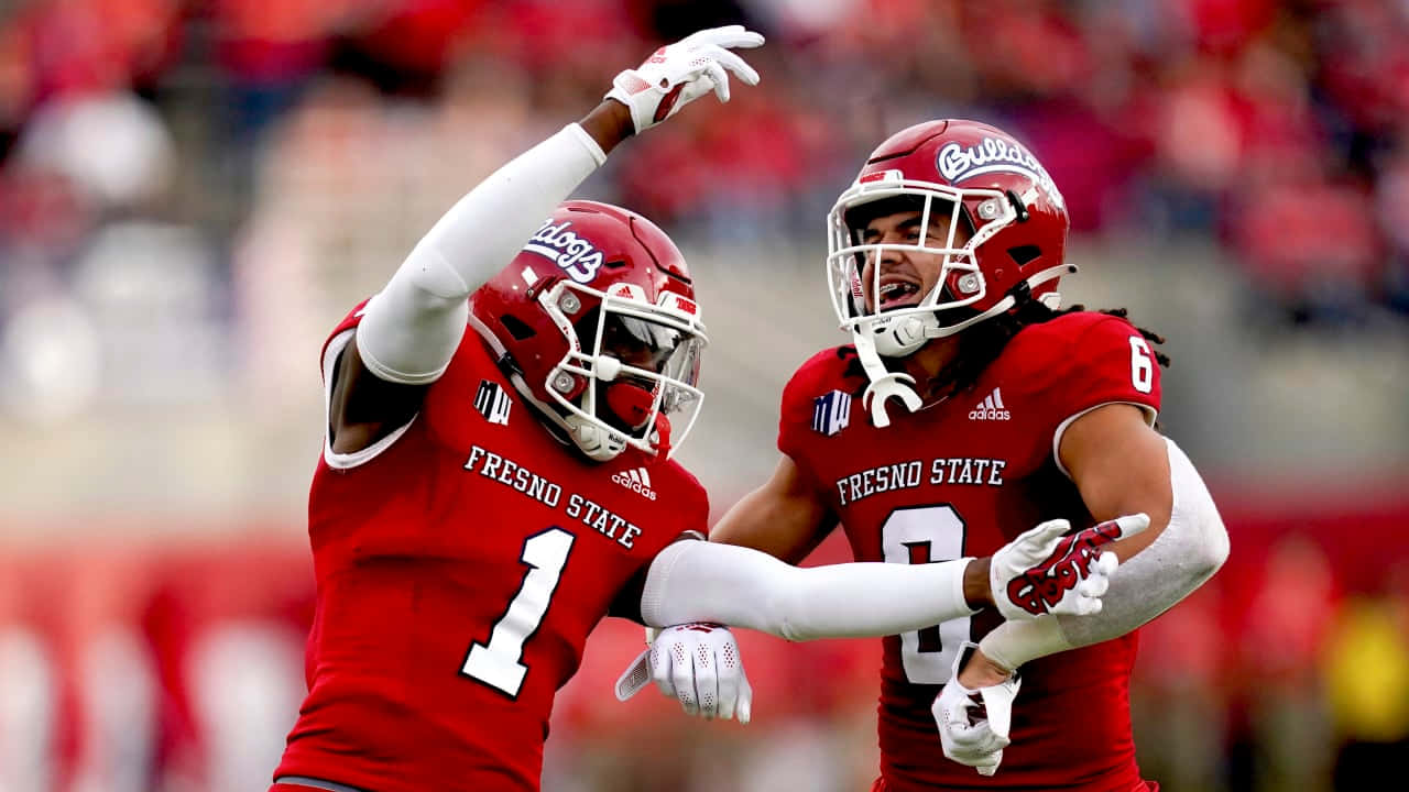 Fresno State Football Players Celebrating Wallpaper