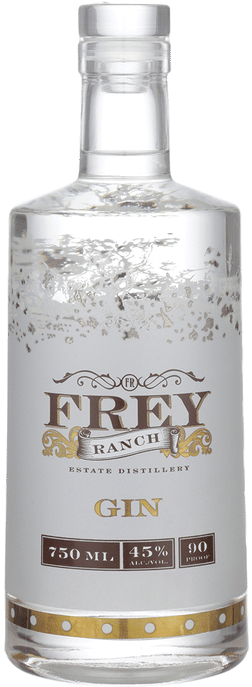 Frey Ranch Estate Distillery Gin Bottle PNG