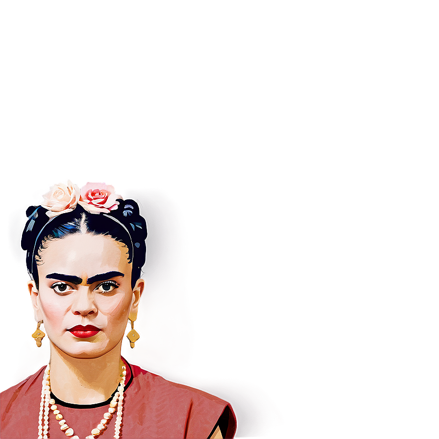 Frida Kahlo Portrait Mexico Png 05212024 PNG