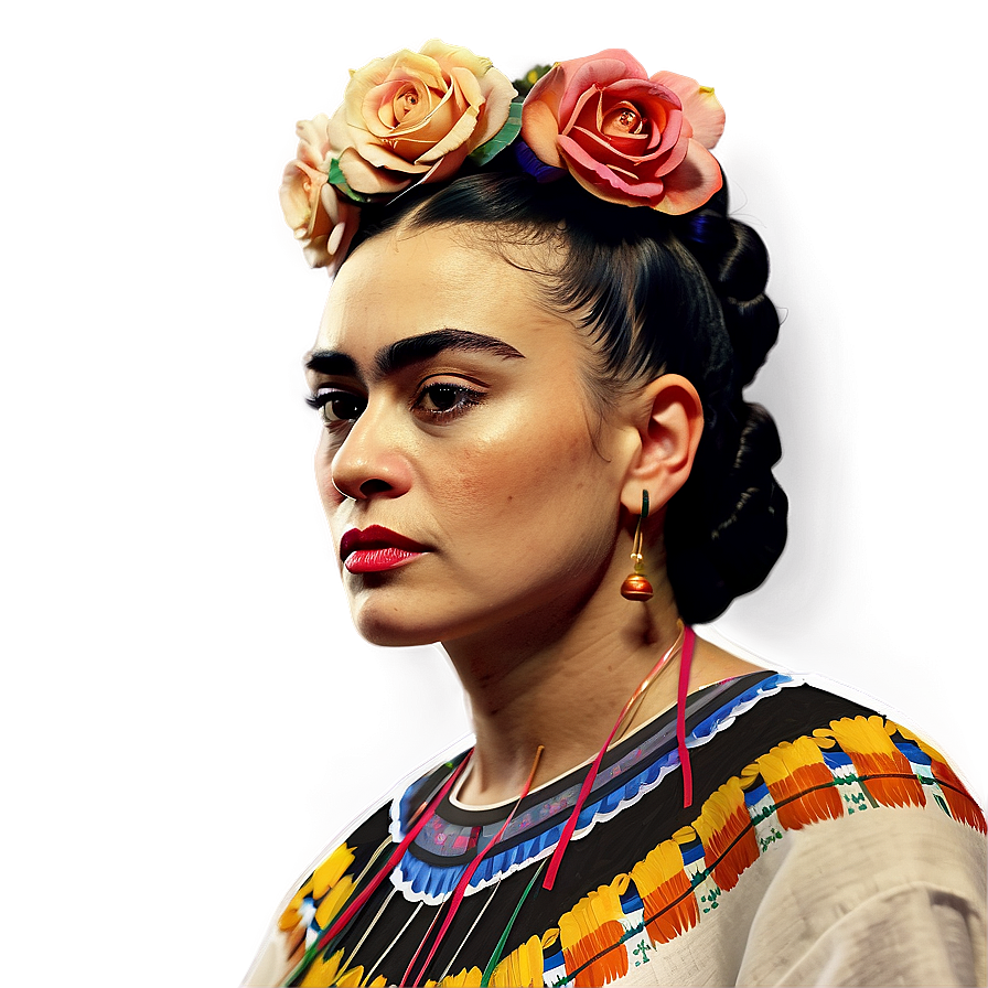 Download Frida Kahlo Portrait Mexico Png Ydy67 | Wallpapers.com