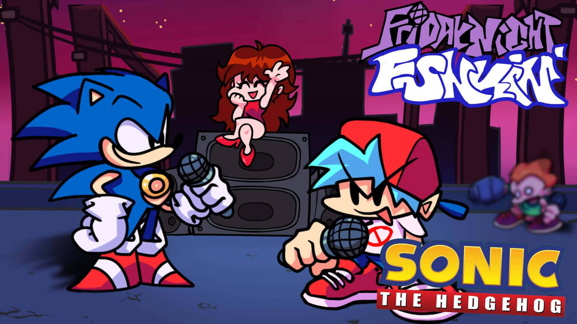 Sonic The Hedgehog And A Girl In A Band