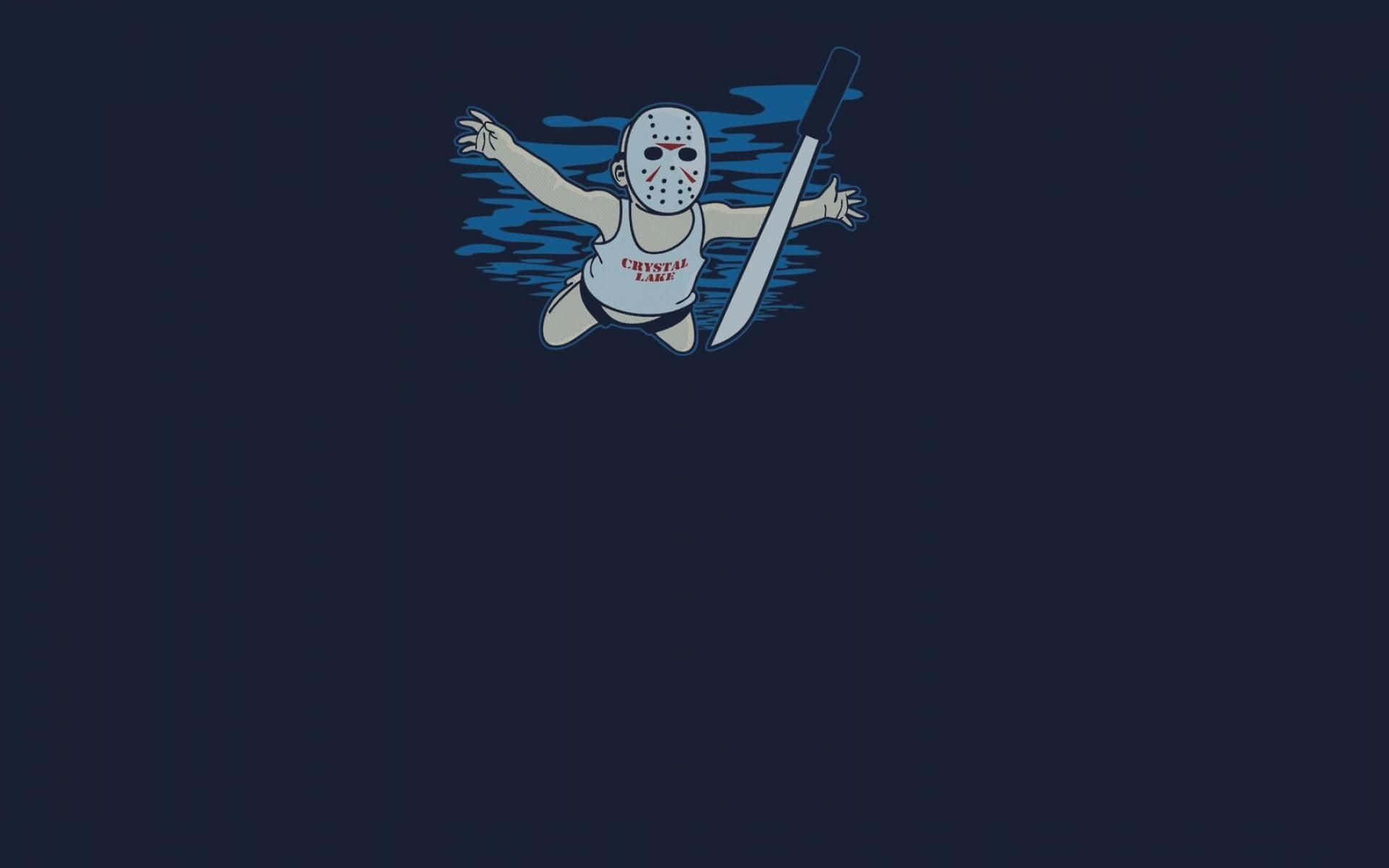 Spooky Friday the 13th Wallpaper with Full Moon and Silhouette Scene