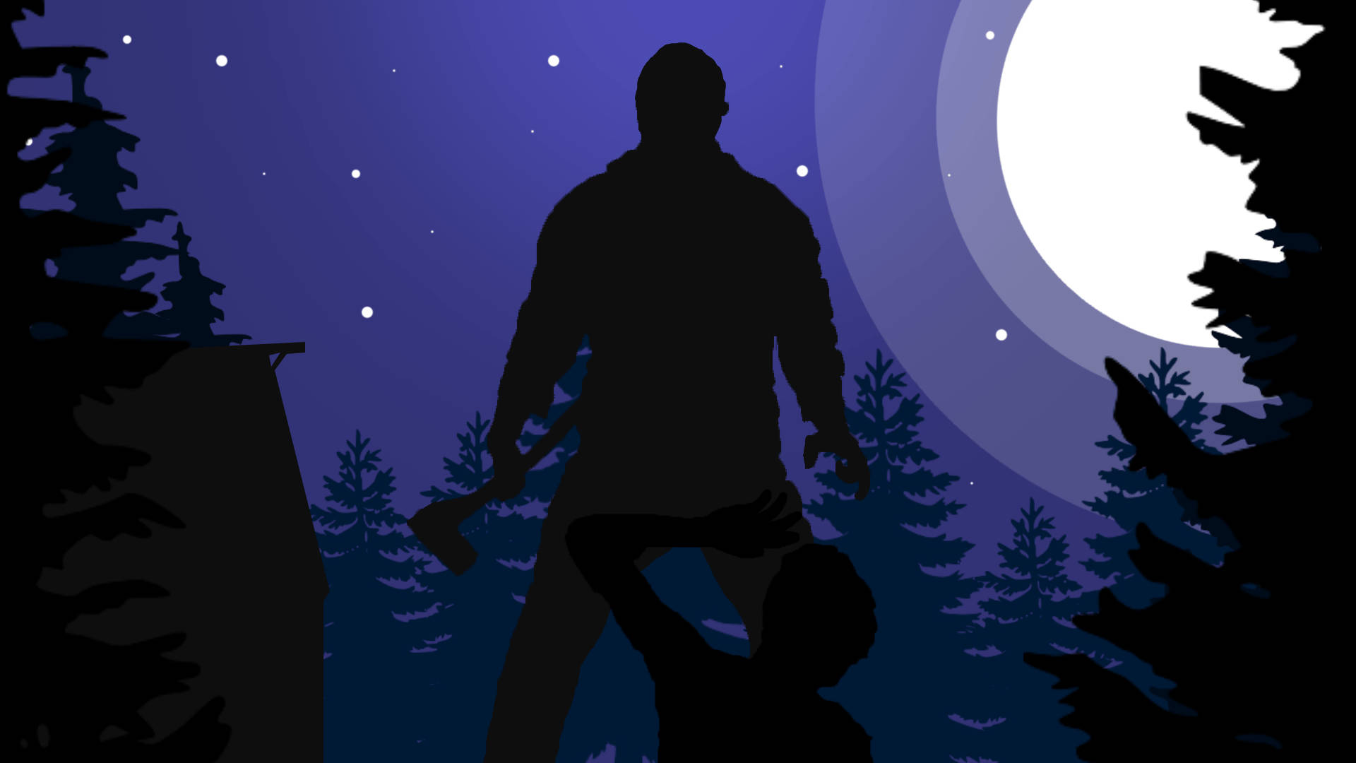 Friday The 13th Purple Night Sky Background