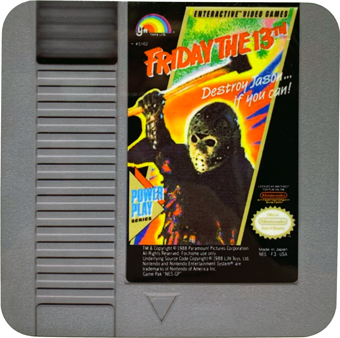 Fridaythe13th N E S Game Cartridge PNG