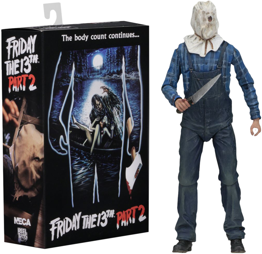 Fridaythe13th Part2 Action Figureand Packaging PNG