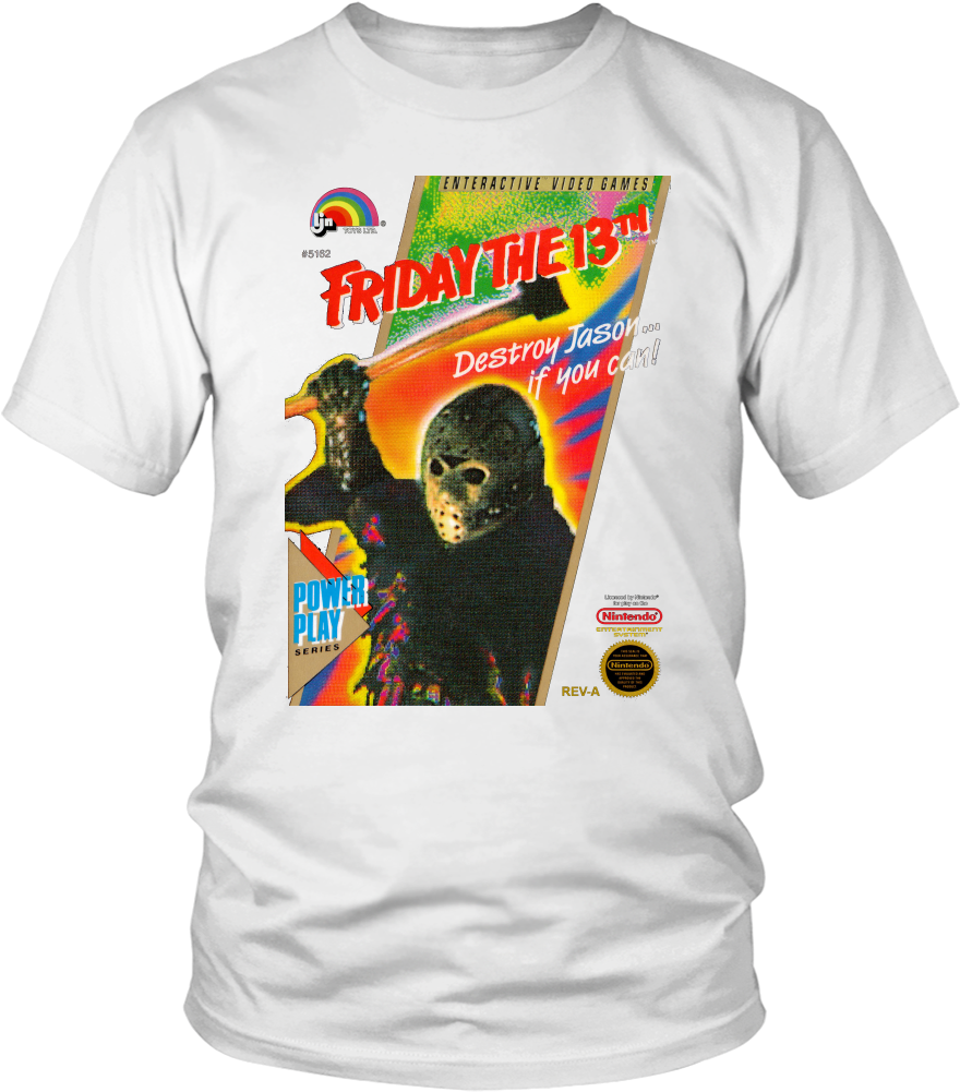 Fridaythe13th Video Game T Shirt Design PNG