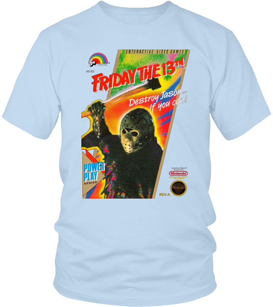Fridaythe13th Video Game T Shirt Design PNG