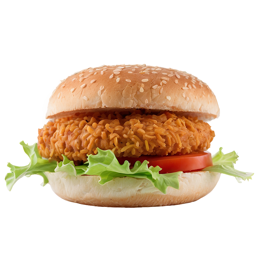 Download Fried Chicken Burger Png 05242024