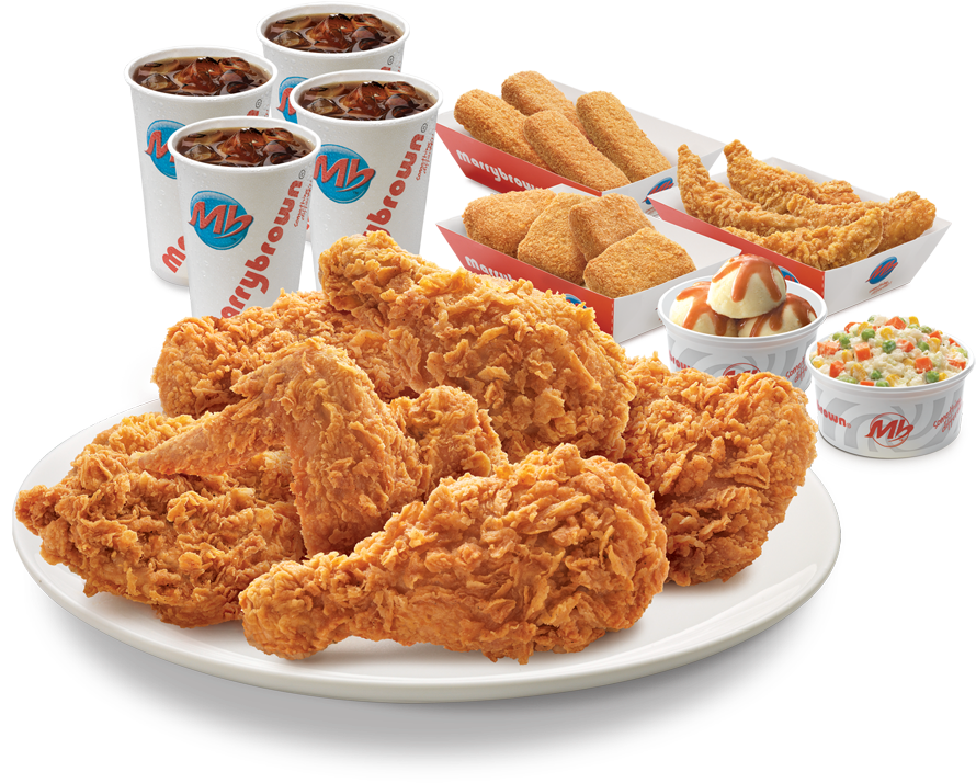 Fried Chicken Feast Spread.png PNG