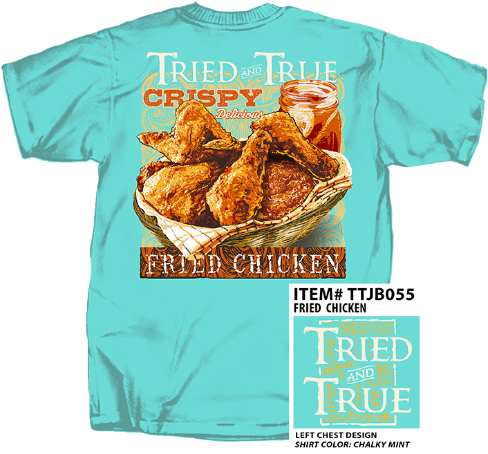 Fried Chicken T Shirt Design T T J B055 PNG