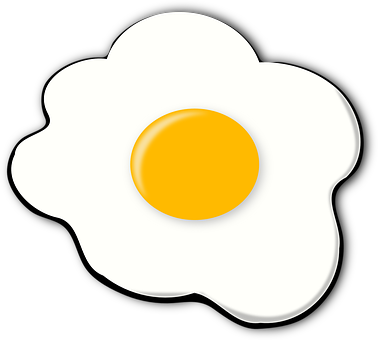Fried Egg Graphic Illustration PNG