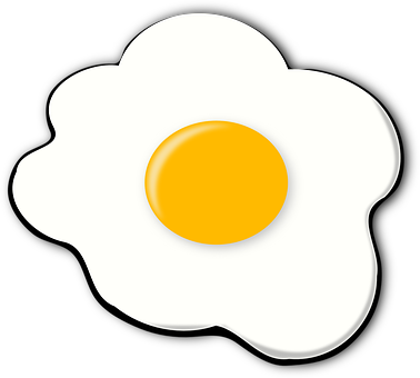 Fried Egg Graphic PNG