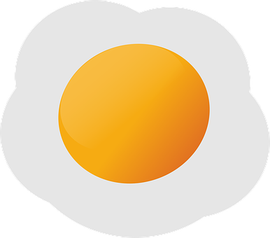 Fried Egg Vector Illustration PNG