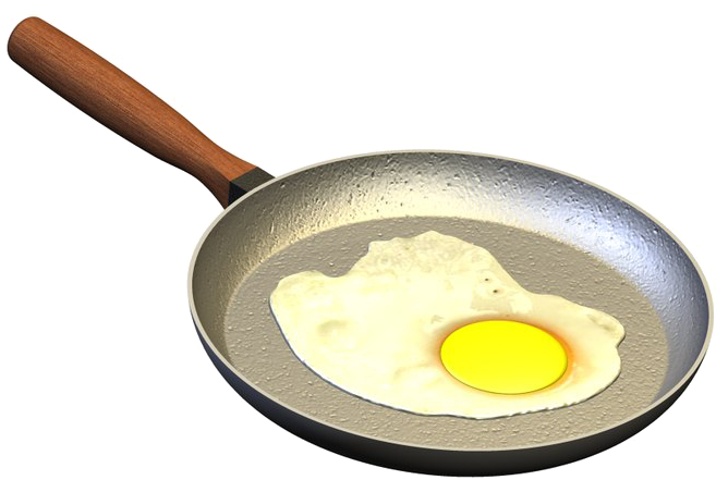 Fried Eggin Pan PNG