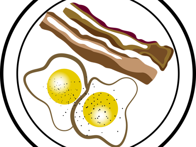 Fried Eggsand Bacon Clipart PNG