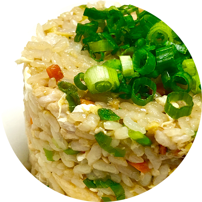 Fried Ricewith Green Onions PNG