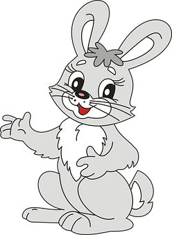 Friendly Cartoon Bunny PNG