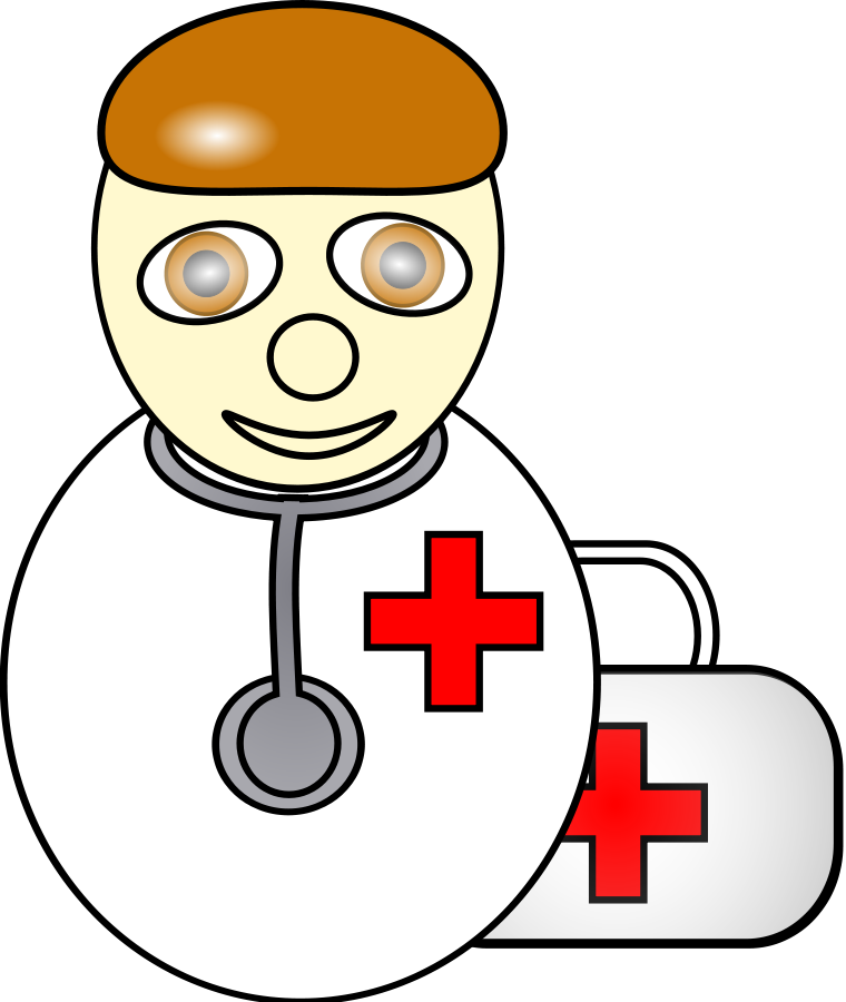 Friendly Cartoon Doctor Clipart PNG