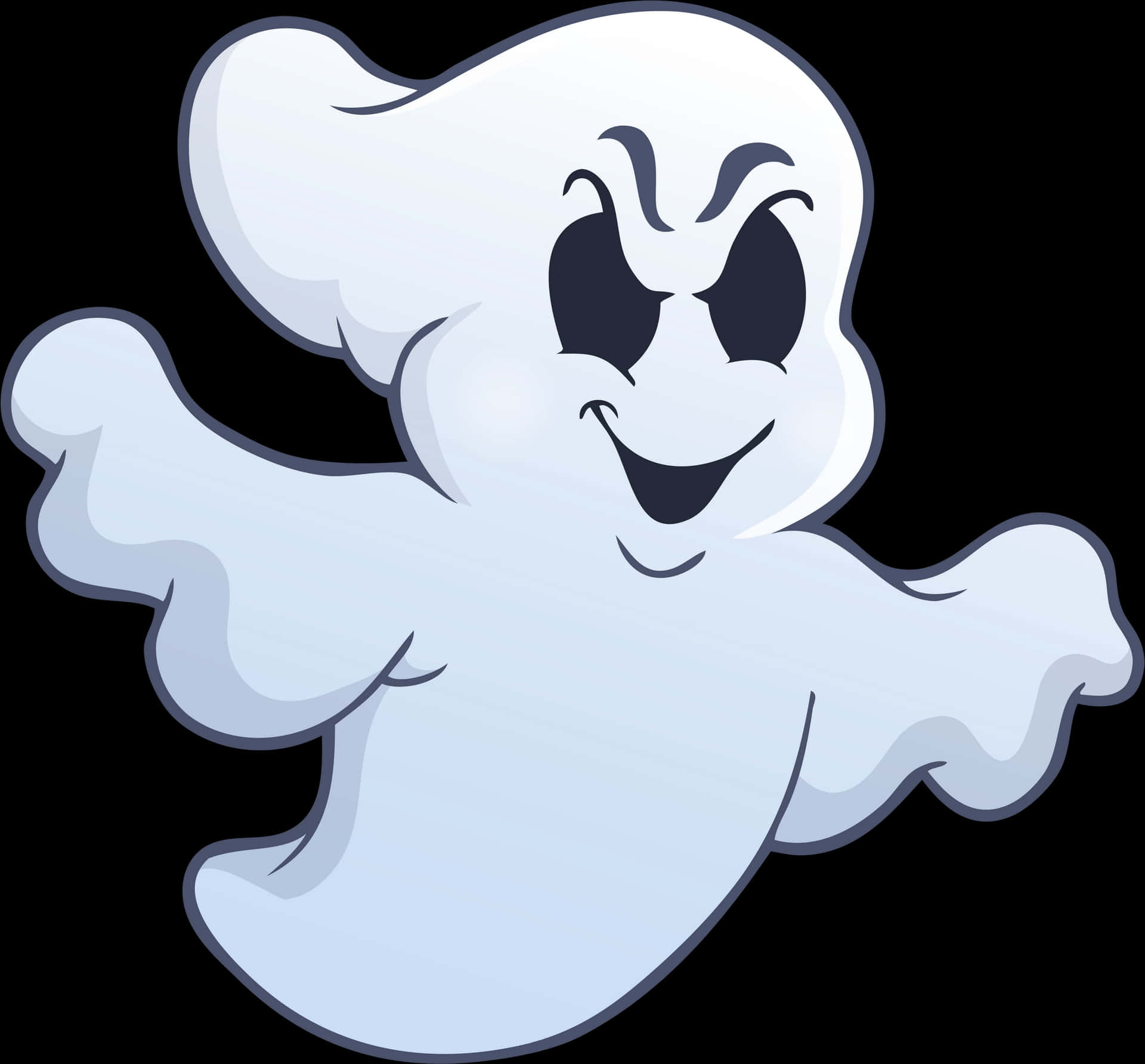 Friendly Cartoon Ghost PNG