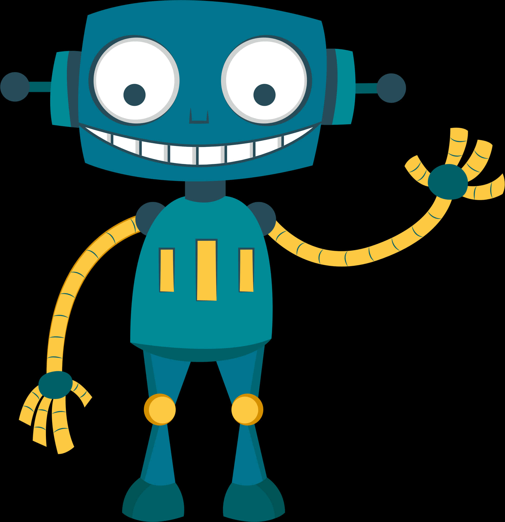 Download Friendly Cartoon Robot | Wallpapers.com