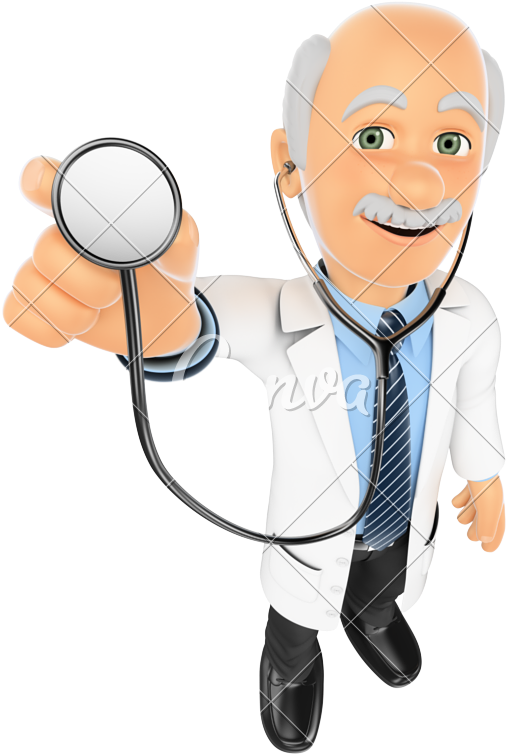 Friendly Doctor With Stethoscope PNG