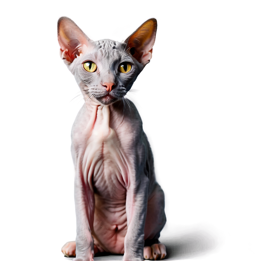 Friendly Hairless Cat Png Hqt75 PNG