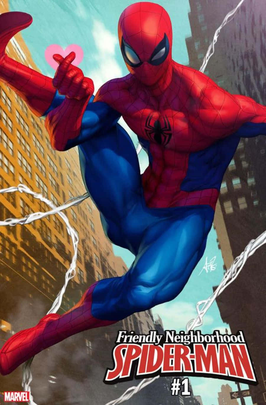 Swinging into Action - Friendly Neighborhood Spider-Man Wallpaper