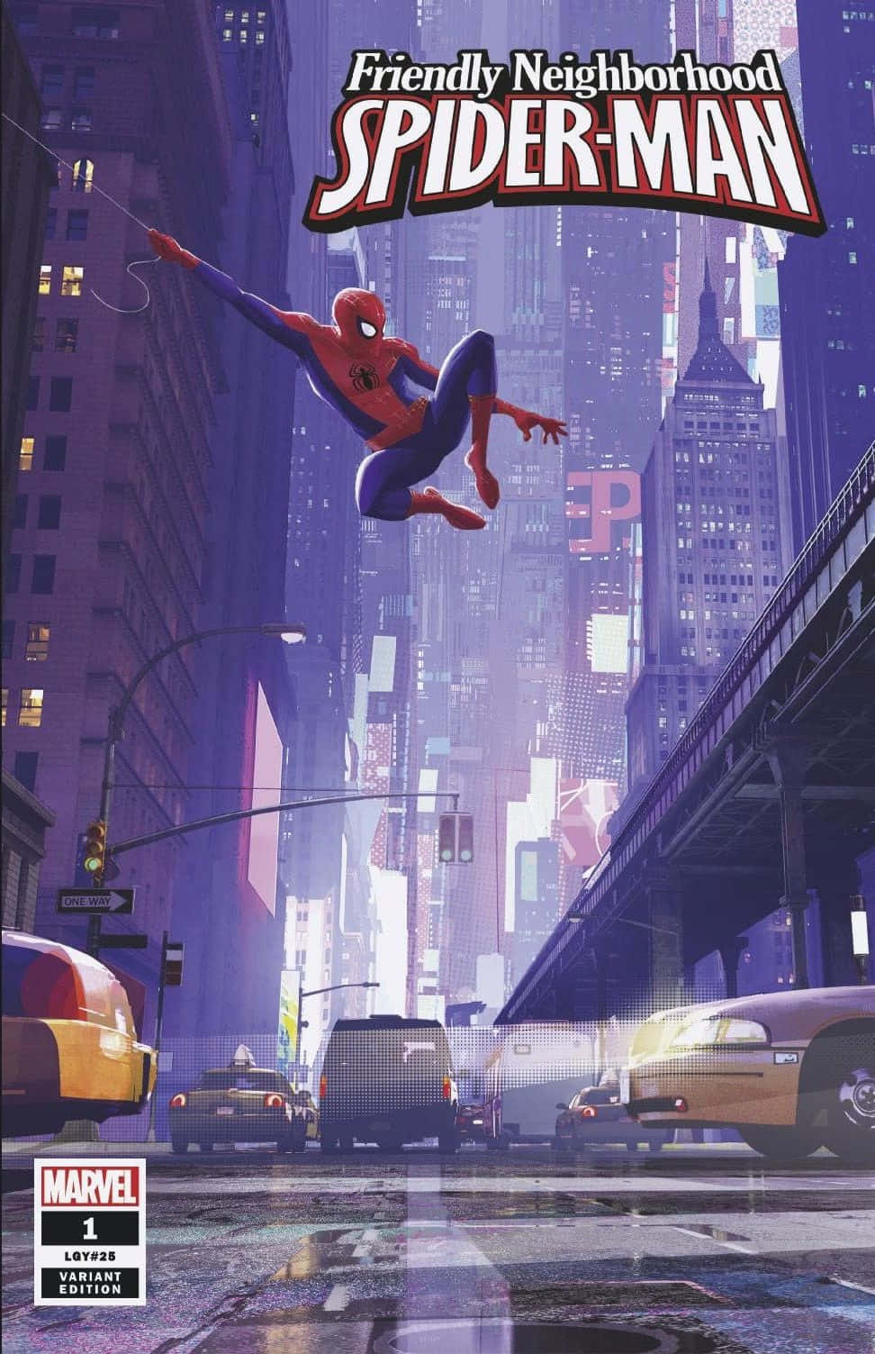 Swing into Action with Friendly Neighborhood Spider-Man Wallpaper