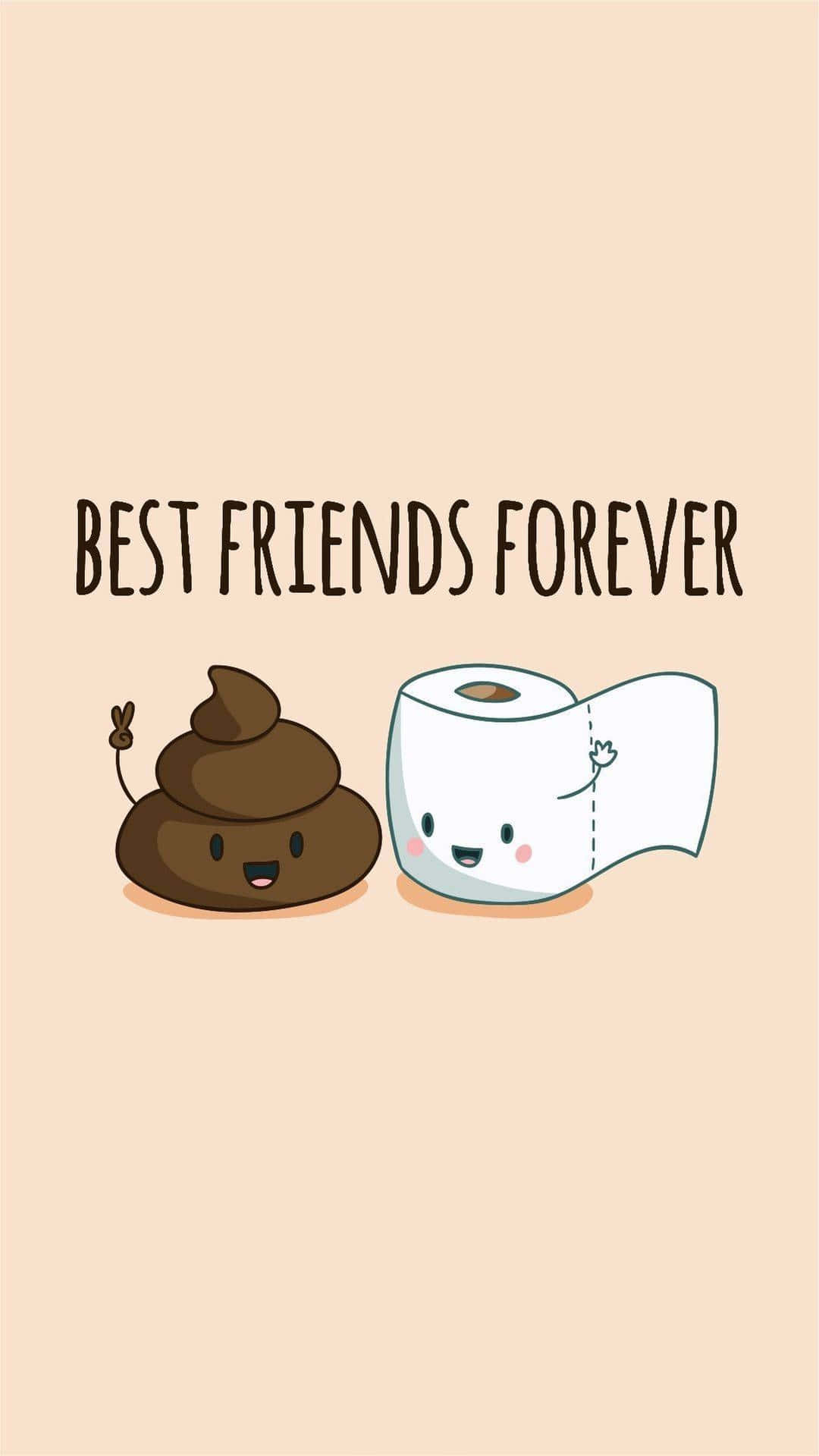 Friendly Poo And Tissue Wallpaper