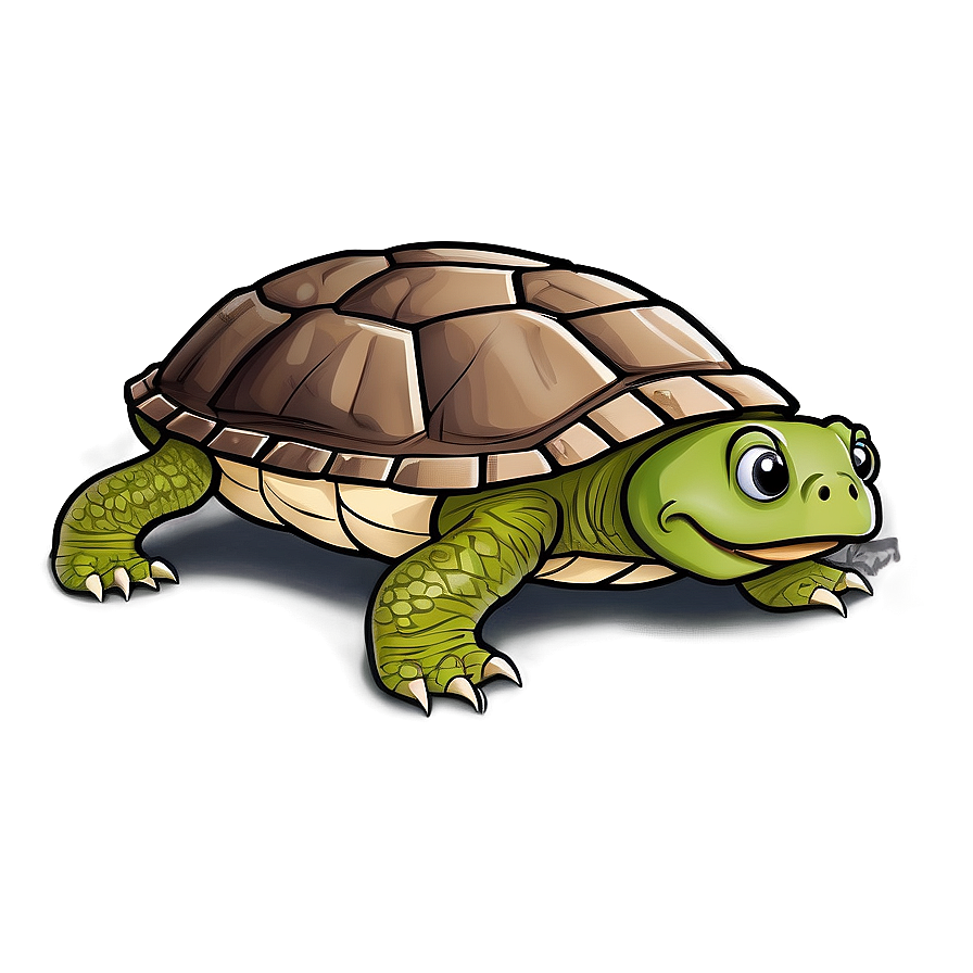 Download Friendly Snapping Turtle Cartoon Png Eir | Wallpapers.com