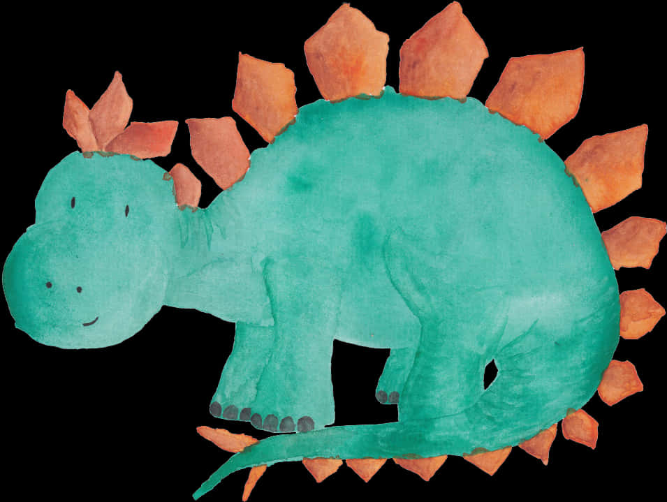 Friendly_ Stegosaurus_ Artwork PNG