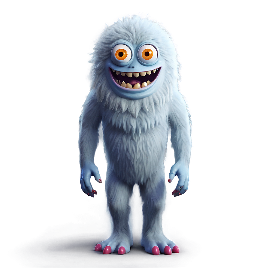 Friendly White Monster Character Png 91 PNG
