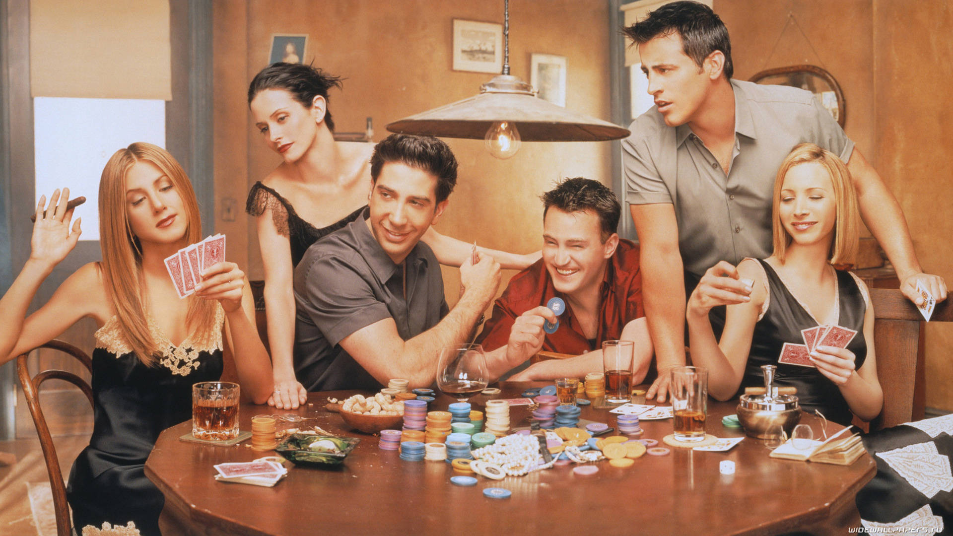Friends And Poker Wallpaper