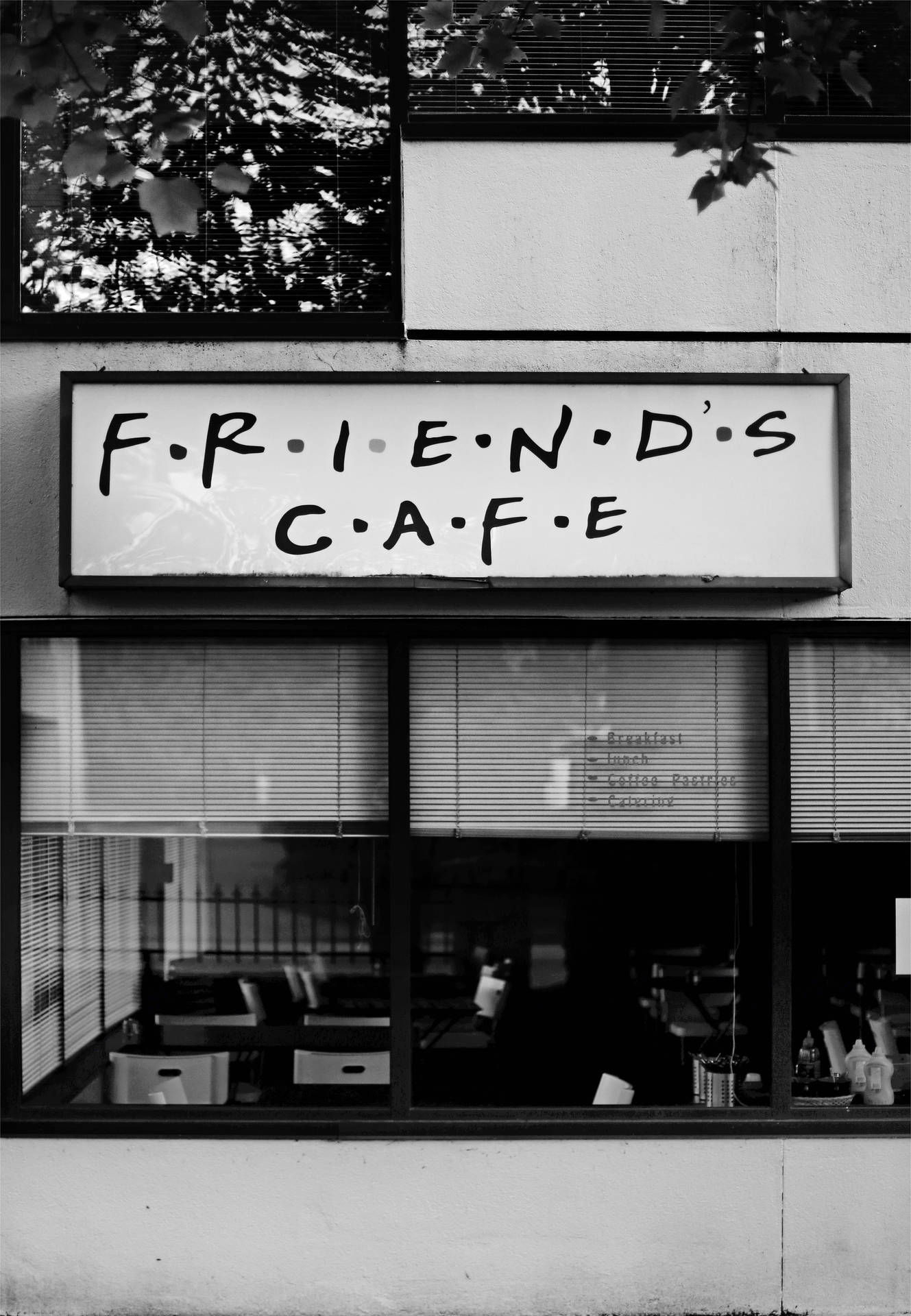 Friends enjoying coffee at Central Perk Cafe Wallpaper