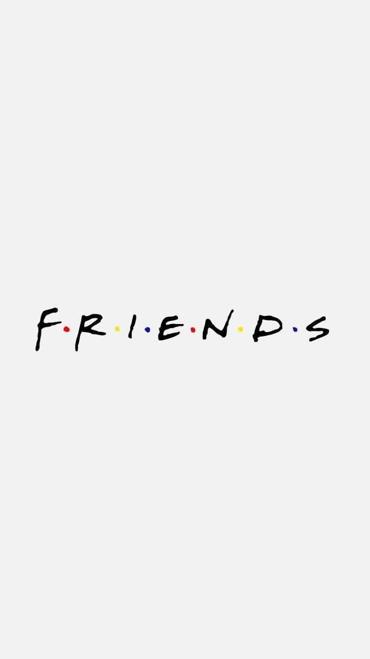 Logotipode Friends Sobre Un Fondo Blanco Fondo de pantalla