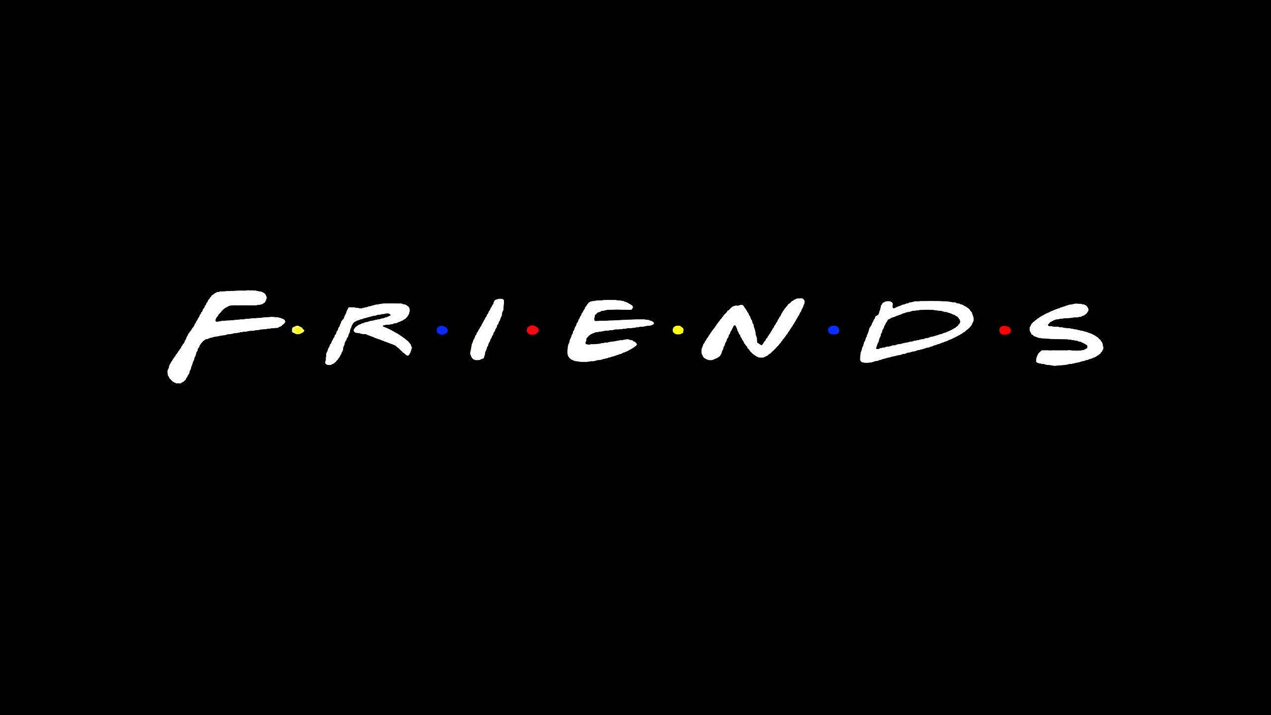 Friends Logo Black Background Wallpaper