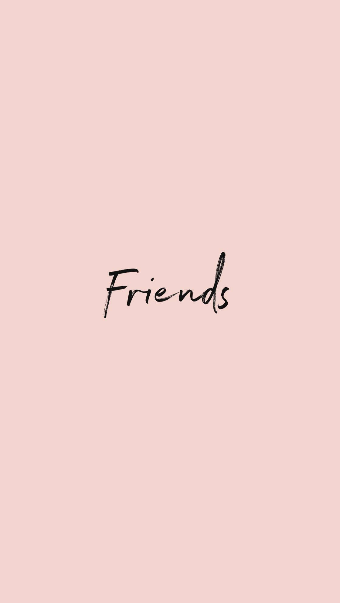 Friends Logo Peach Background Wallpaper