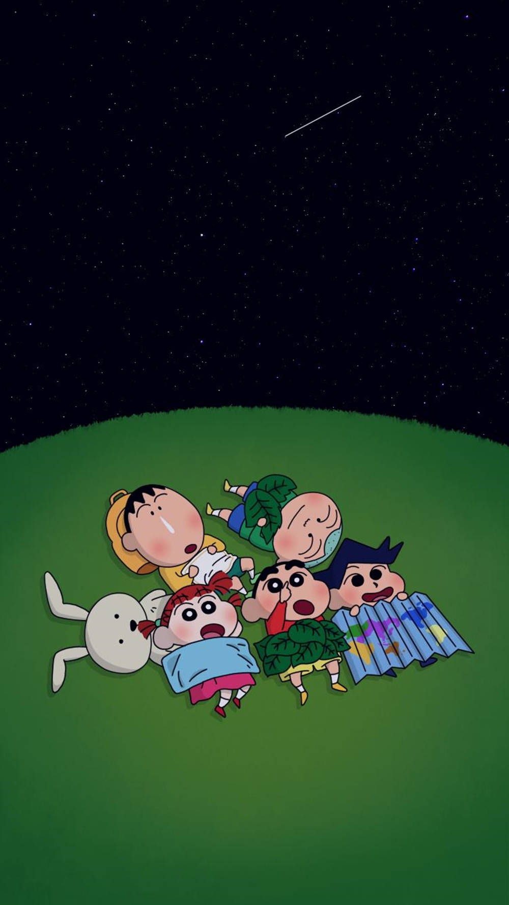 Friends Of Shin Chan Iphone Background