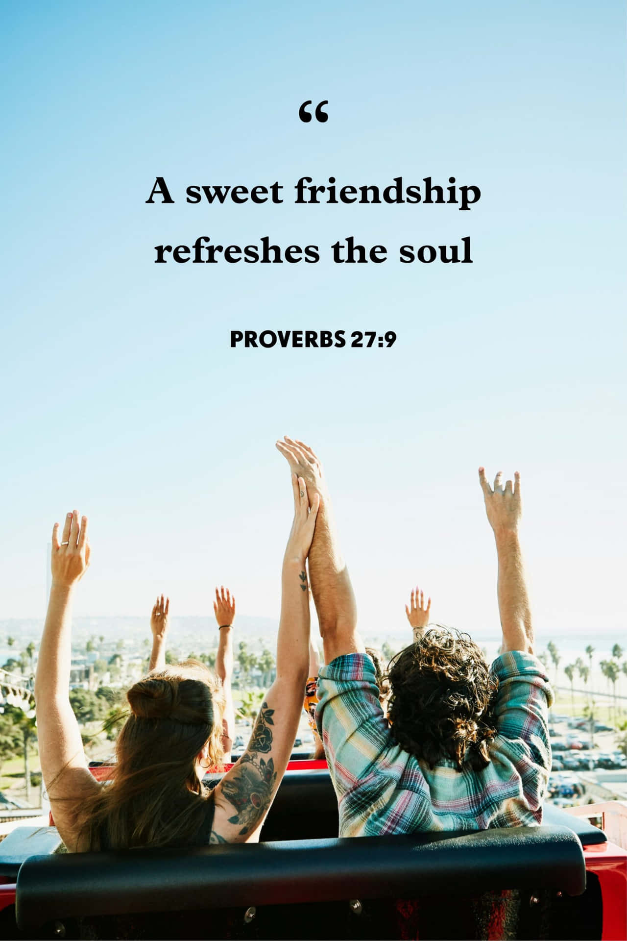 Ensöt Vänskap Uppfriskar Själen.