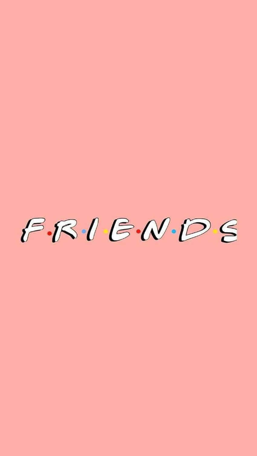 Friends T V Show Logo Pink Background Wallpaper