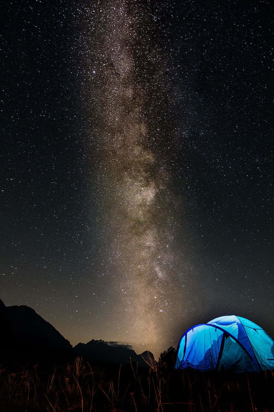 Friends Tent Starry Night Wallpaper