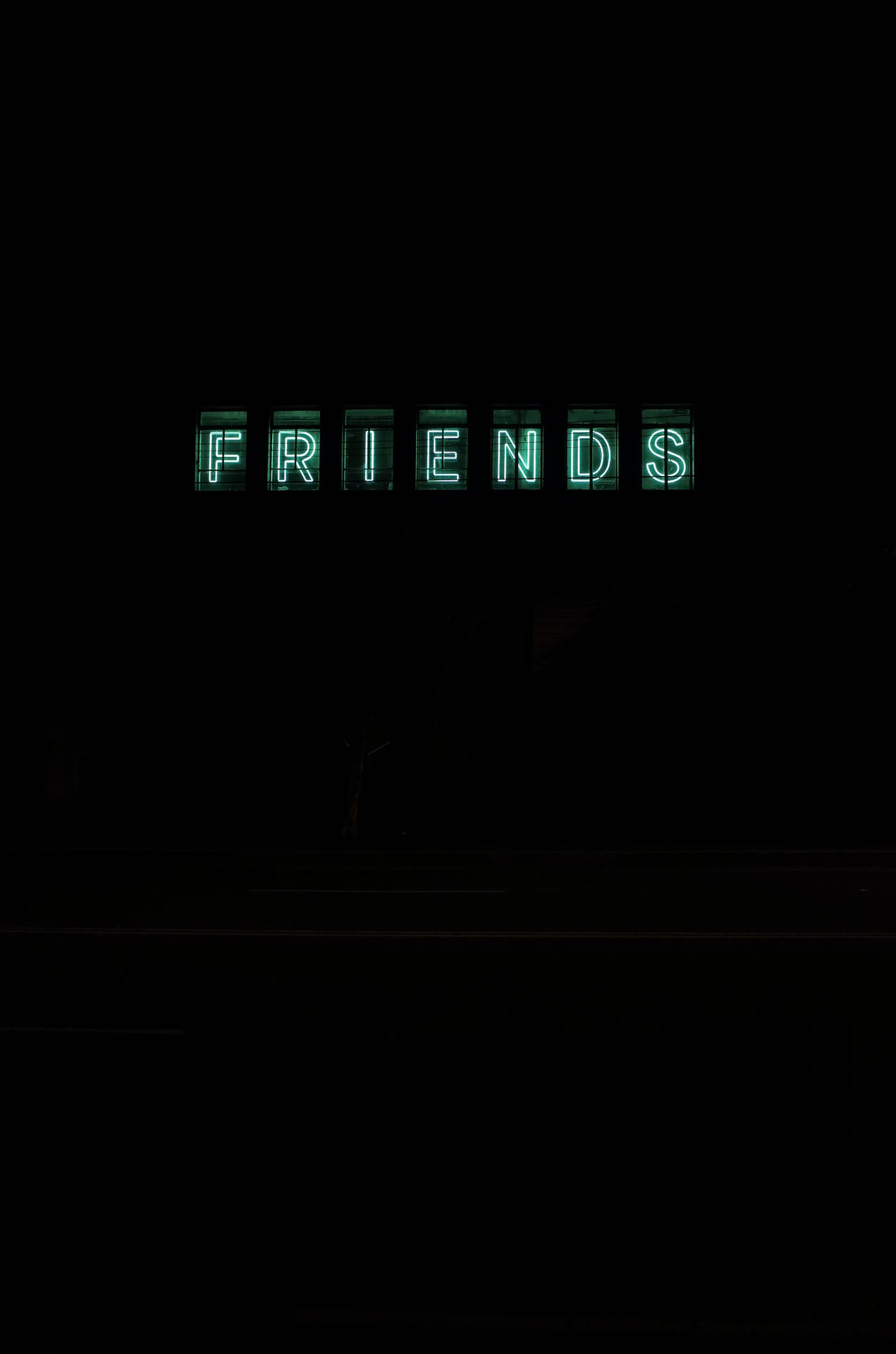 Friends Text In Black Screen Wallpaper