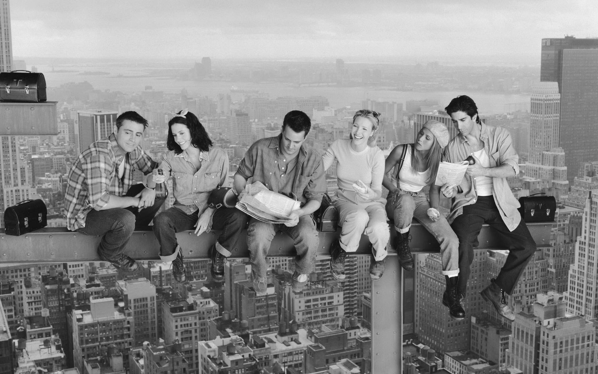 Friends Tv Show Above The City Wallpaper