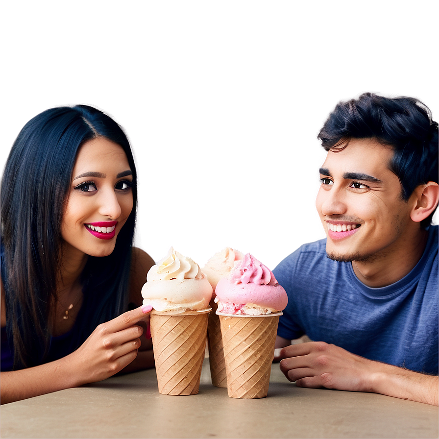 Download Friends With Ice Cream Png Cek | Wallpapers.com