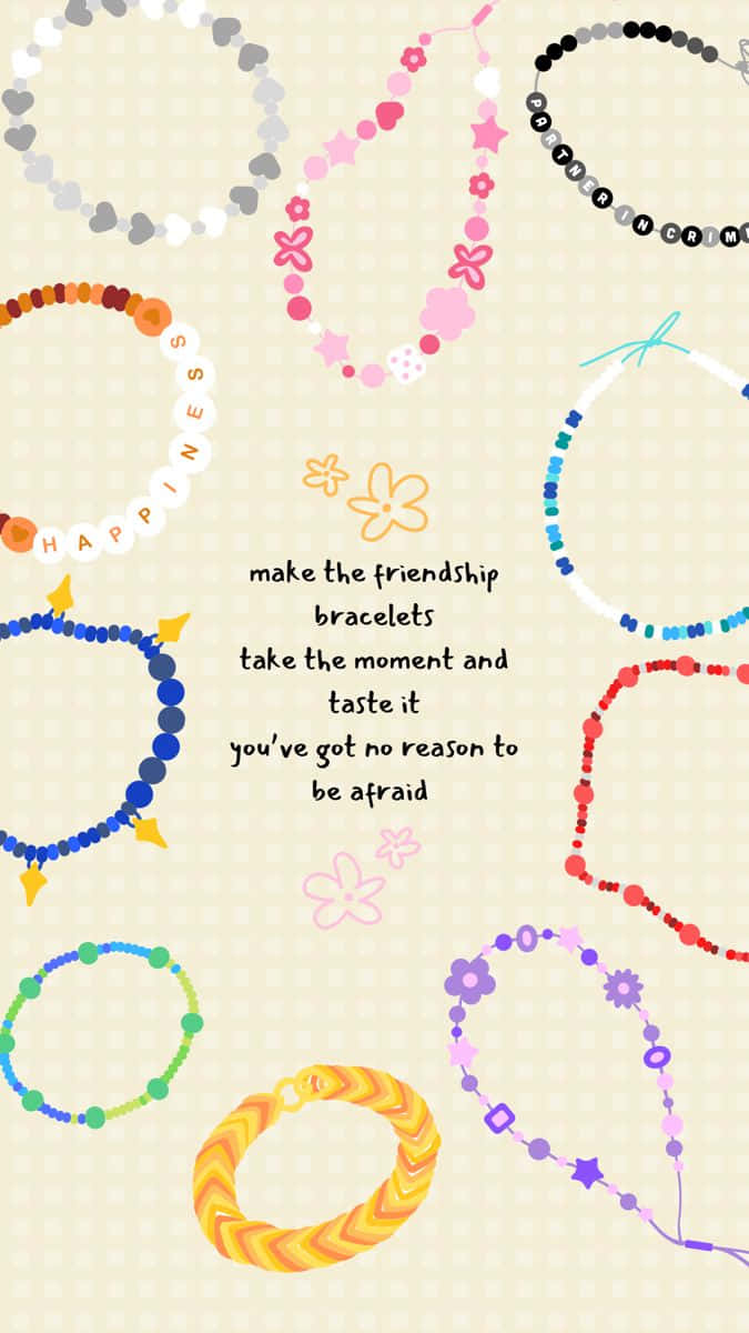 Friendship Bracelets Inspirational Quote Wallpaper
