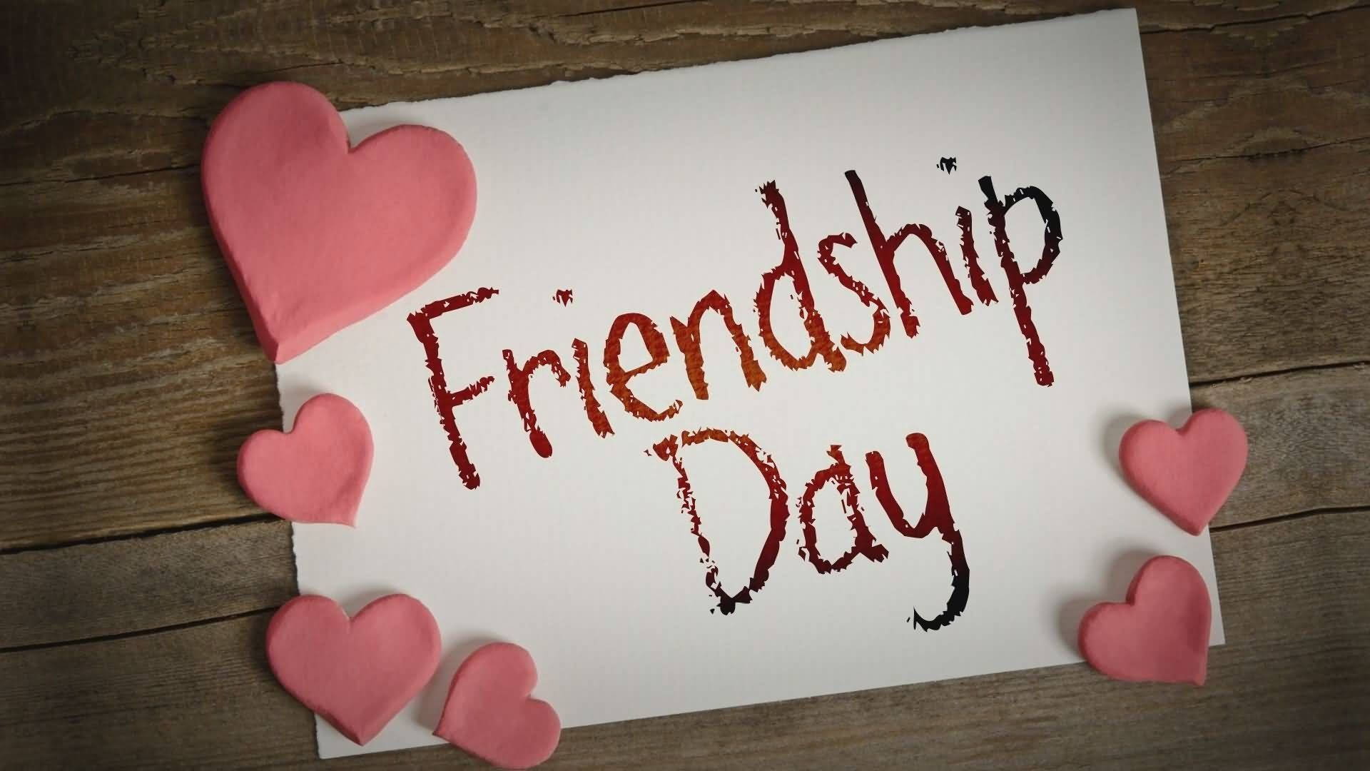 Friendship Day On Paper Wallpaper