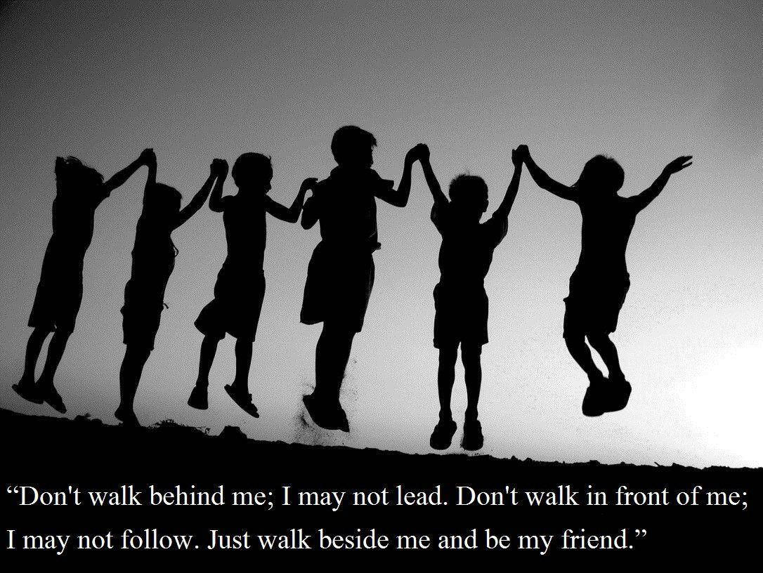 Friendship Of Group Of Young Kids Wallpaper