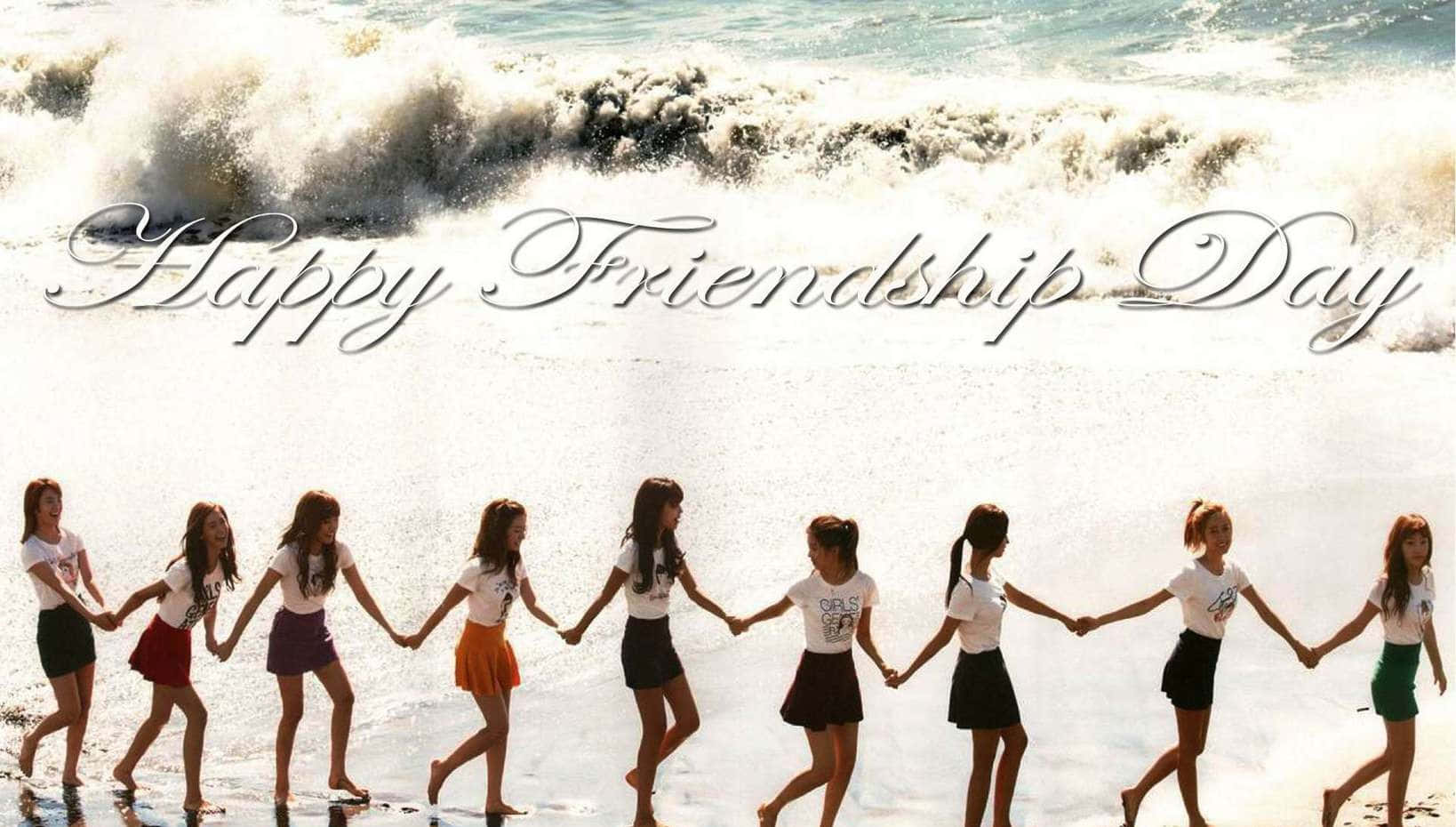 Freundschaftgirls' Generation Frohen Freundschaftstag Bild
